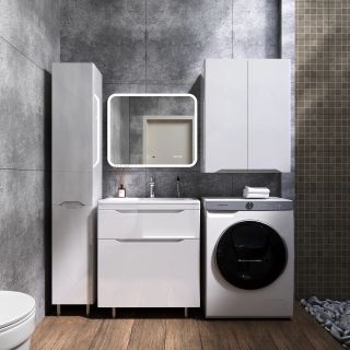 Тумба под раковину Style Line Марелла 70 Люкс Plus СС-00002399 белый глянец